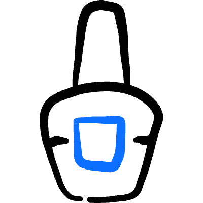 Make Up Nail Polisher Icon from Freehand Duotone Set