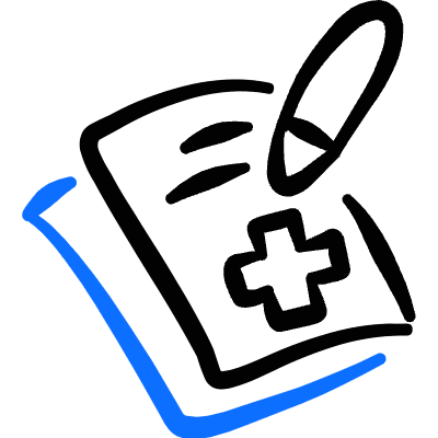 Medical Files Patient History Icon from Freehand Duotone Set