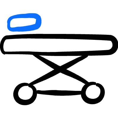 Medical Instrument Ambulance Bed 1 Icon from Freehand Duotone Set