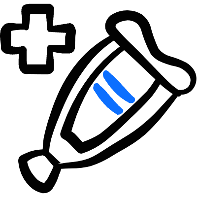 Medical Instrument Crutches Icon from Freehand Duotone Set