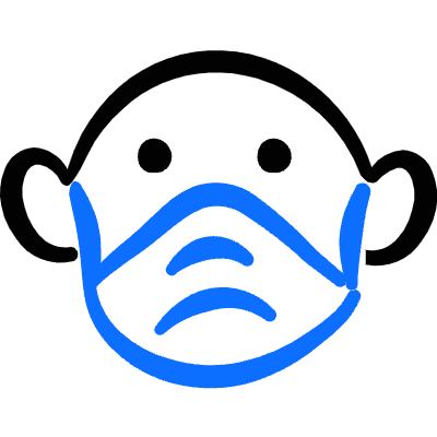 Medical Instrument Flu Mask Icon from Freehand Duotone Set