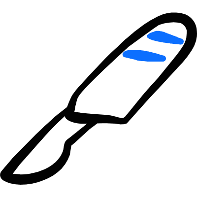 Medical Instrument Scalpel Icon from Freehand Duotone Set
