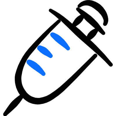 Medical Instrument Syringe Icon from Freehand Duotone Set