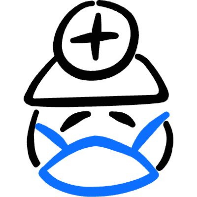 Medical Personnel Nurse 1 Icon from Freehand Duotone Set