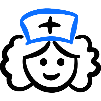 Medical Personnel Nurse Icon from Freehand Duotone Set