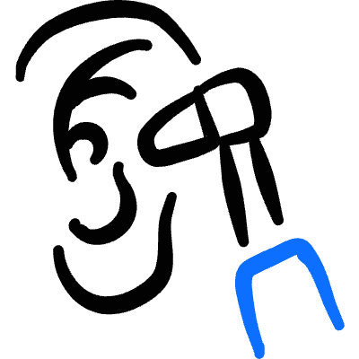 Medical Specialty Ear Icon from Freehand Duotone Set