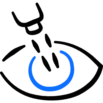 Medical Specialty Eye Icon from Freehand Duotone Set