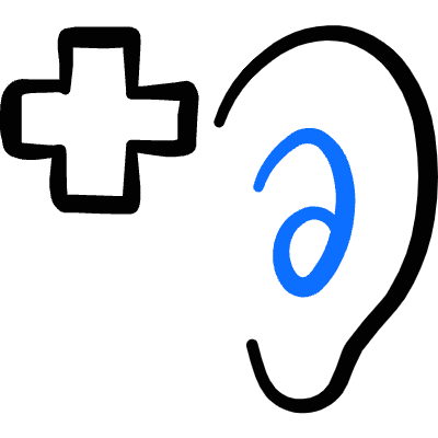 Medical Specialty Hearing Treatment Icon from Freehand Duotone Set