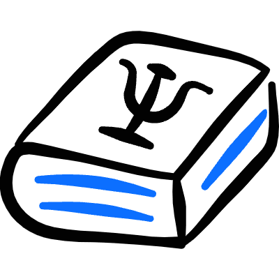 Medical Specialty Psychiatry Book Icon from Freehand Duotone Set