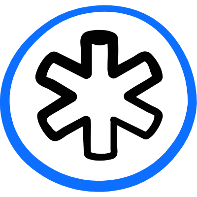 Medical Symbol Hospital Circle Icon from Freehand Duotone Set