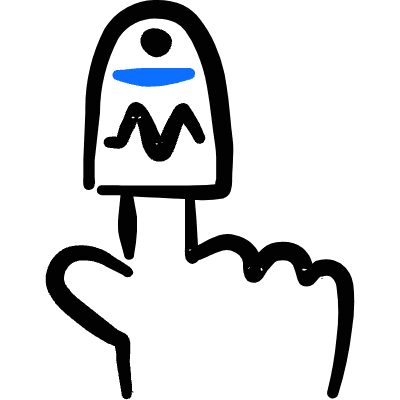 Monitor Heart Beat Finger Icon from Freehand Duotone Set