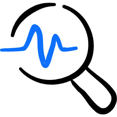 Monitor Heart Beat Search Icon from Freehand Duotone Set