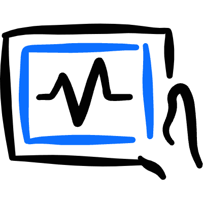 Monitor Heart Rate Icon from Freehand Duotone Set