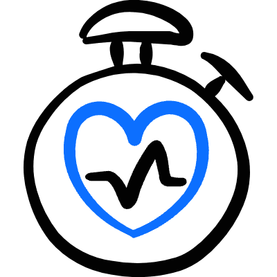 Monitor Heart Stopwatch Icon from Freehand Duotone Set