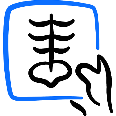 Radiology Scan Hand Icon from Freehand Duotone Set