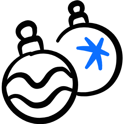 Christmas Tree Ornament 1 Icon from Freehand Duotone Set