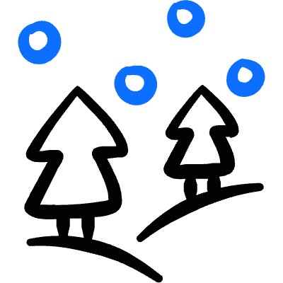 Christmas Tree Snow Icon from Freehand Duotone Set