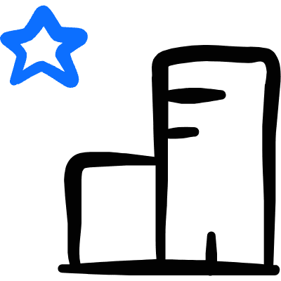 Rating One Star Hotel Icon from Freehand Duotone Set