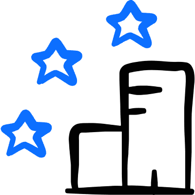 Rating Three Star Hotel Icon from Freehand Duotone Set