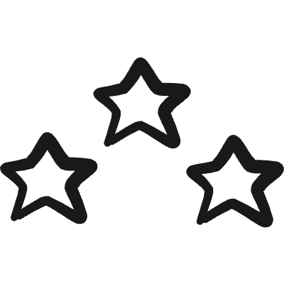 Rating Three Star Icon from Freehand Duotone Set