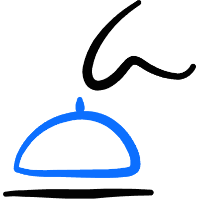 Reception Bell Call Icon from Freehand Duotone Set