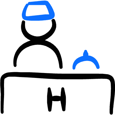 Reception Hotel Bell Icon from Freehand Duotone Set