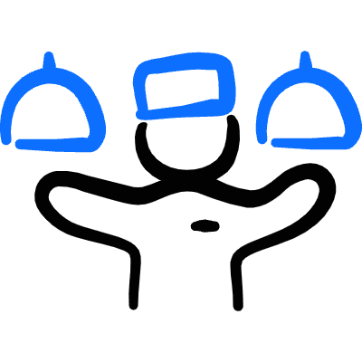 Room Service Plates Icon from Freehand Duotone Set