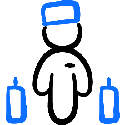 Room Service Staff Baggage Icon from Freehand Duotone Set