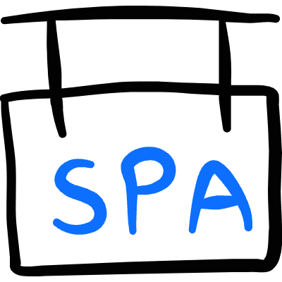Spa Sign Icon from Freehand Duotone Set