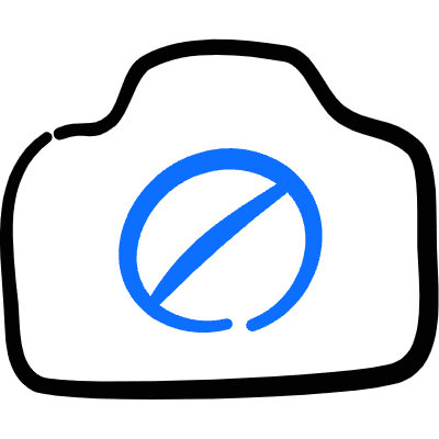 Camera Settings Block Icon from Freehand Duotone Set