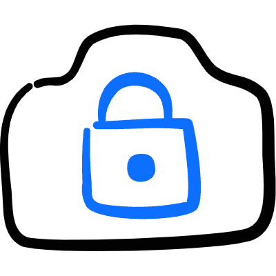 Camera Settings Lock 1 Icon from Freehand Duotone Set