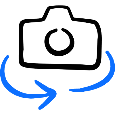Camera Settings Rotate Icon from Freehand Duotone Set