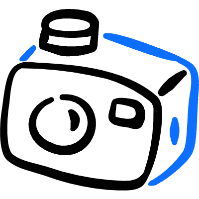 Camera 3 Icon from Freehand Duotone Set