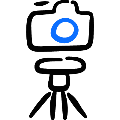 Camera Tripod Icon from Freehand Duotone Set
