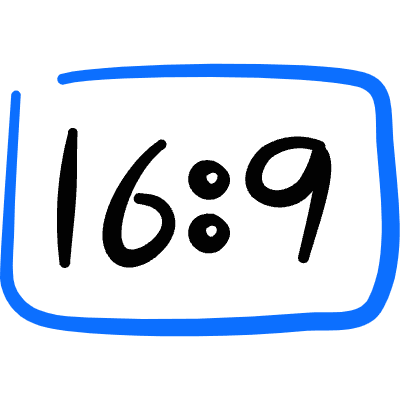 Composition 16 To 9 Icon from Freehand Duotone Set