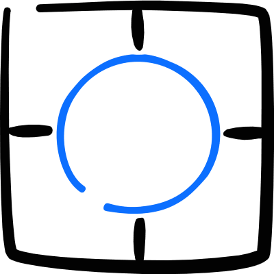 Composition Focus Icon from Freehand Duotone Set