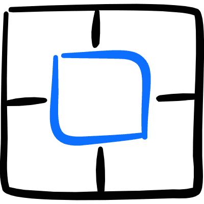 Composition Focus Square Icon from Freehand Duotone Set