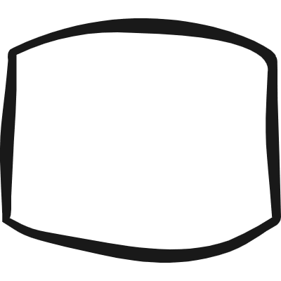 Composition Oval Icon from Freehand Duotone Set