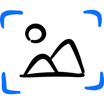 Focus Landscape Icon from Freehand Duotone Set
