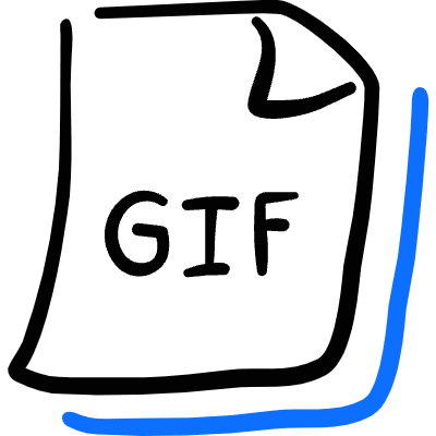 Image File Gif Icon from Freehand Duotone Set