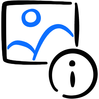 Image File Info Icon from Freehand Duotone Set