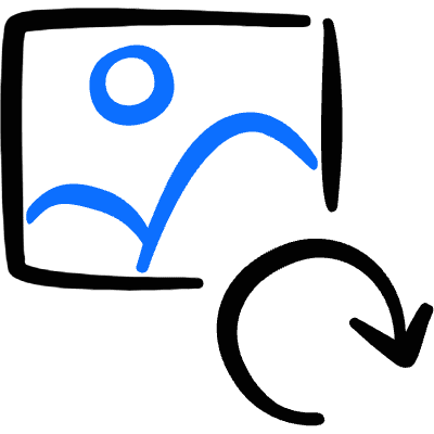 Image File Refresh Icon from Freehand Duotone Set