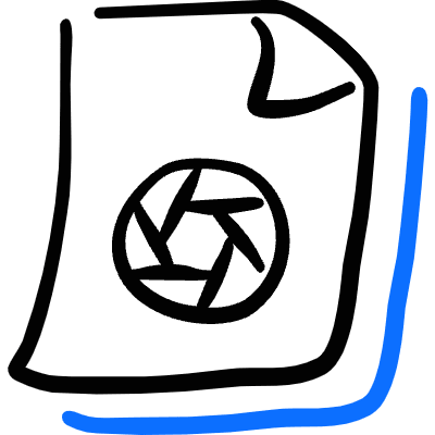 Image File Shutter Icon from Freehand Duotone Set