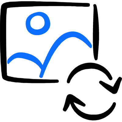 Image File Sync Icon from Freehand Duotone Set