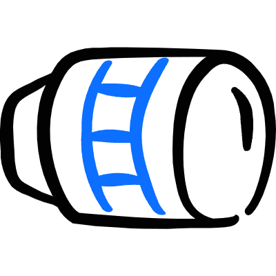 Lens Horizontal Icon from Freehand Duotone Set