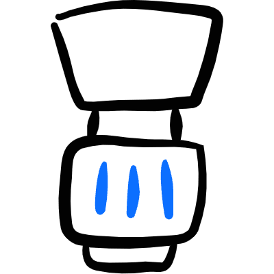 Lens Shade Icon from Freehand Duotone Set