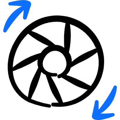 Lens Shutter Icon from Freehand Duotone Set