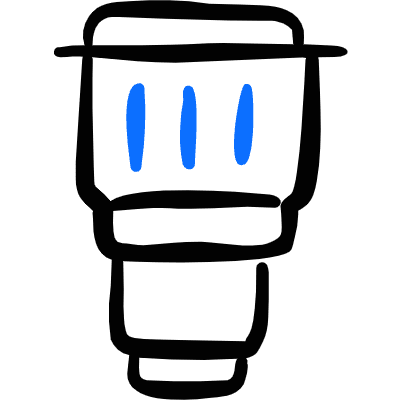 Lens Vertical Icon from Freehand Duotone Set