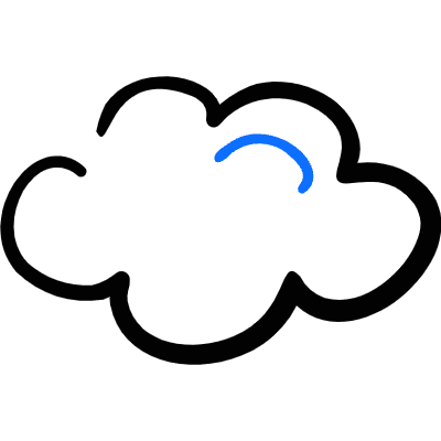 Light Mode Cloudy Icon from Freehand Duotone Set