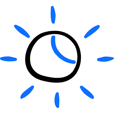 Light Mode Dark Light Icon from Freehand Duotone Set